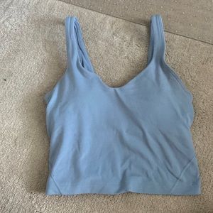 lululemon align tank size 0 light blue